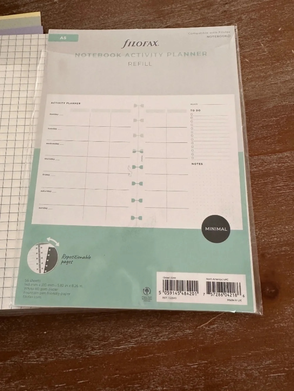 FILOFAX A5 Organizer Refill Pages